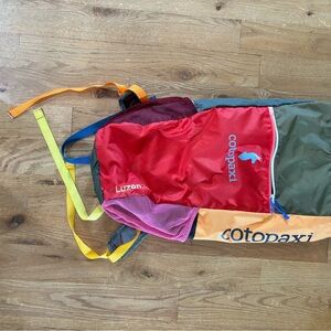 Cotopaxi Backpack - Red, Green, Yellow
